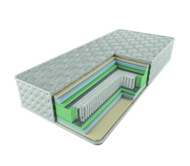 Средне-жесткий пружинный матрас (Усиленный) Сапфир 90х200