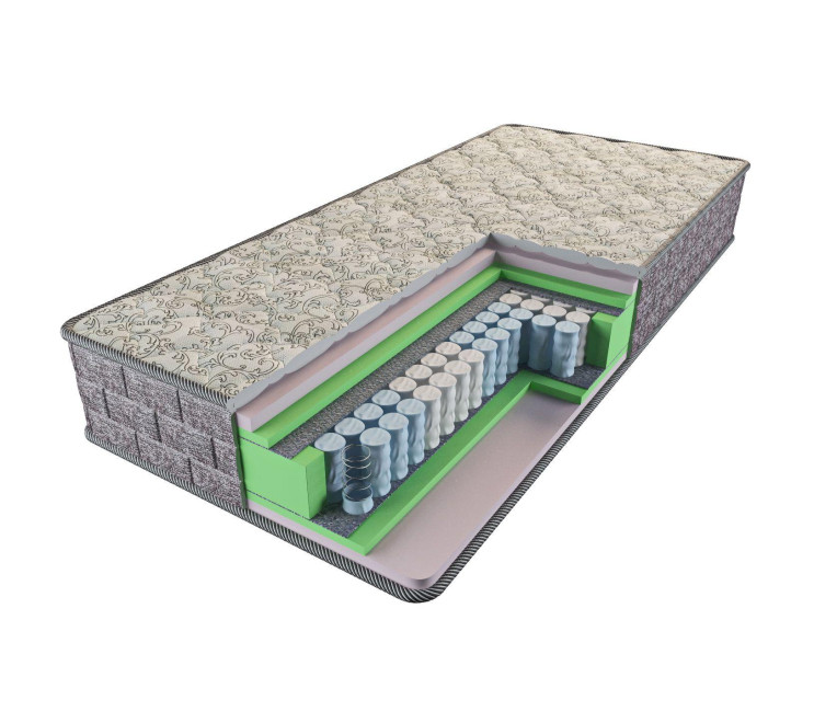 Средне-жесткий премиум матрас (7 Зон) Изумруд 160х190