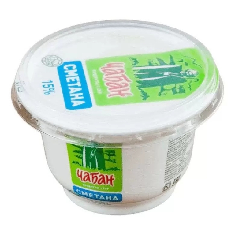 БЗМЖ Чабан Сметана 15% 180г