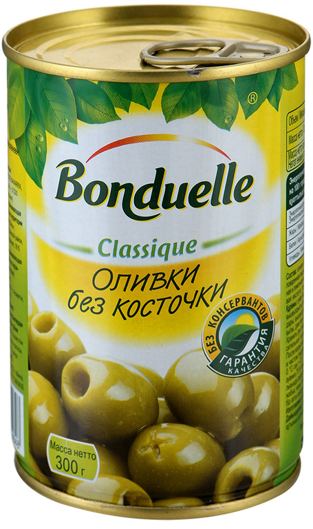 Бондюэль Оливки без косточки 200г