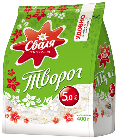 БЗМЖ Творог Сваля 5% 400г