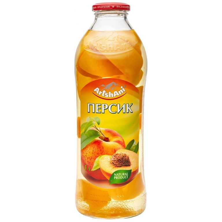 Компот Аршани персиковый ст/б 1л