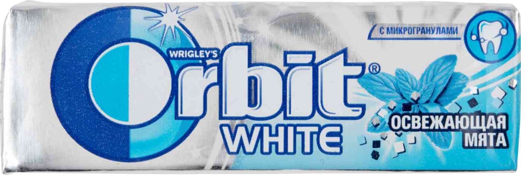 Жев рез Орбит Вайт освежающая мята 14г