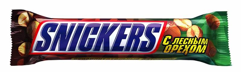 Батончик Сникерс с леными орехом 81г