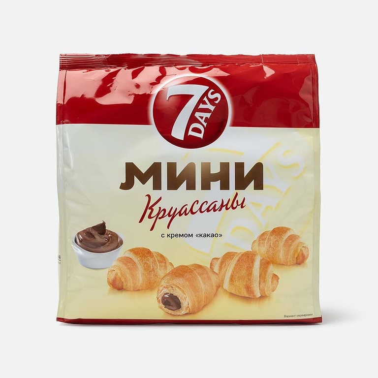 Круассаны 7 дней мини какао 123г